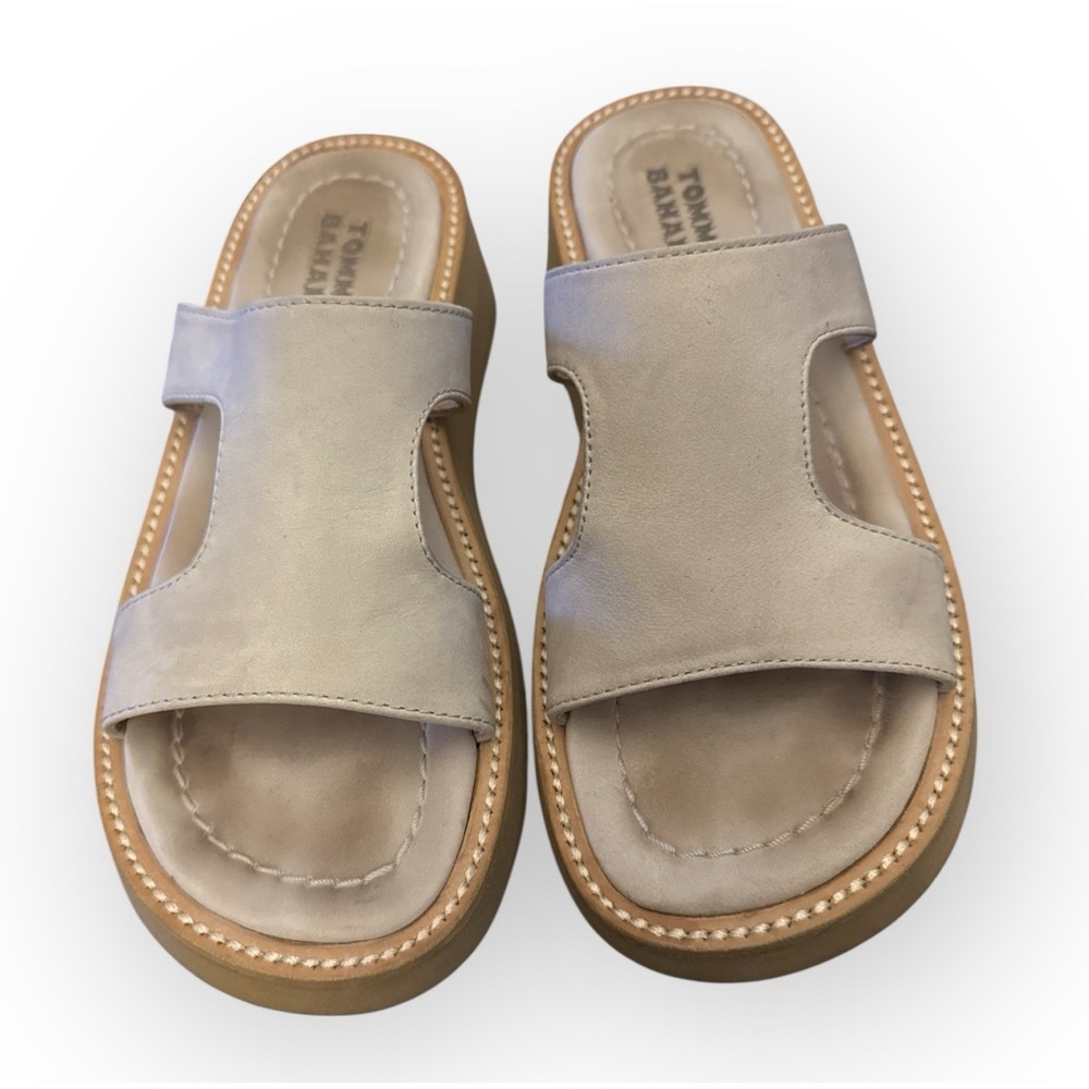 Tommy Bahama Slides Women's US Sz 7 Sea Shore Slide Sandals‎ Stone Color